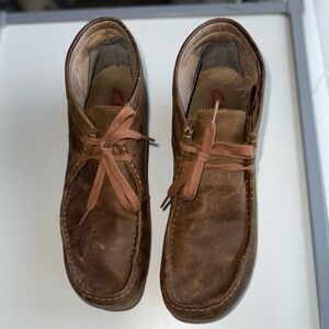 Clarks Brown Leather Chukka Boots